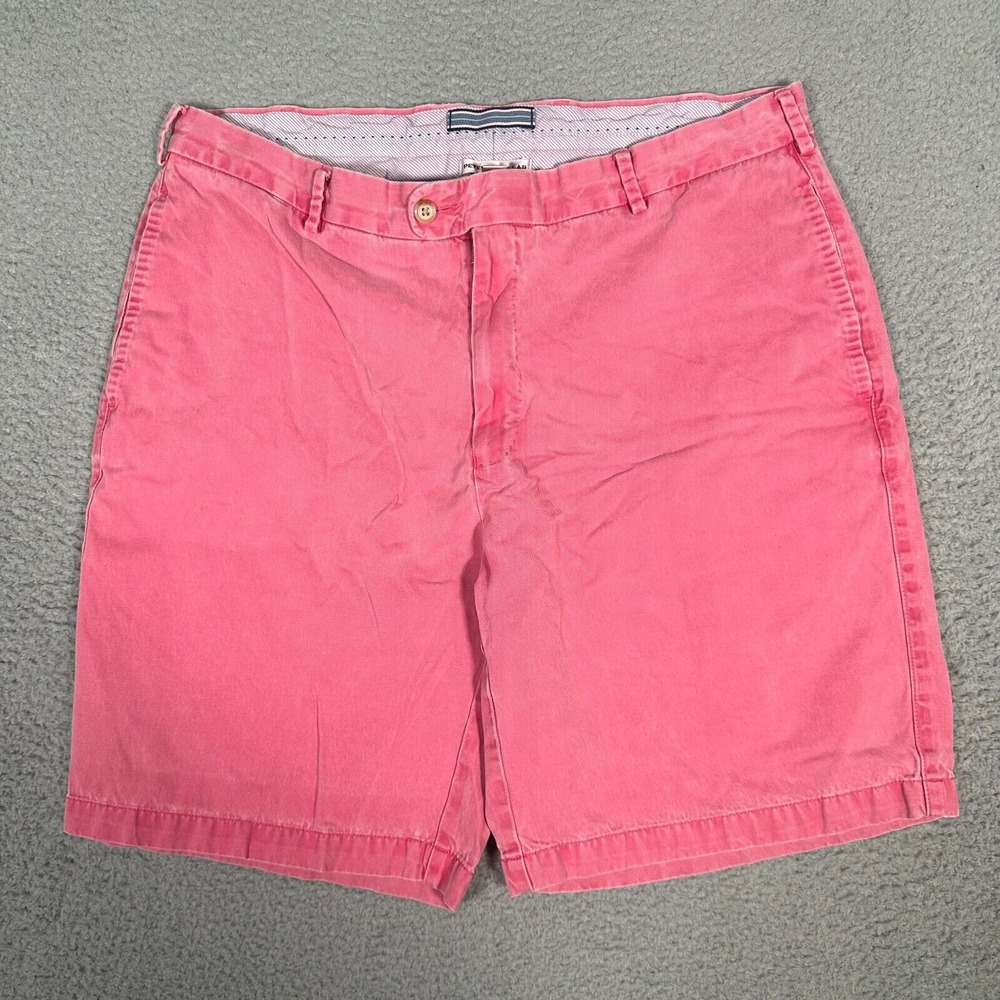 Peter Millar Shorts‎ Mens 36 (Fits 35) Pink Red Golf Flat Front Chino 9" Inseam